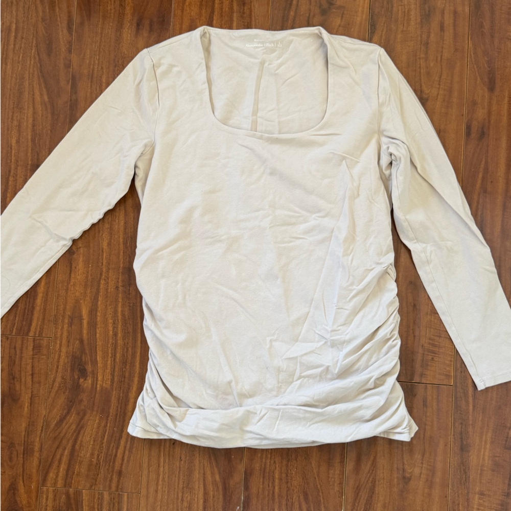 Abercrombie & Fitch Beige Maternity Top